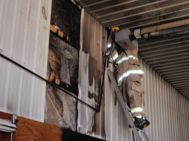 Shed fire, May 18, 2010. Mark Hefel farm.